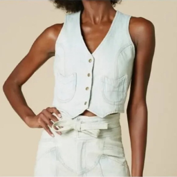 Stoned Immaculate "Let the Sunshine In" Embroidered Vest - Picture 3 of 9